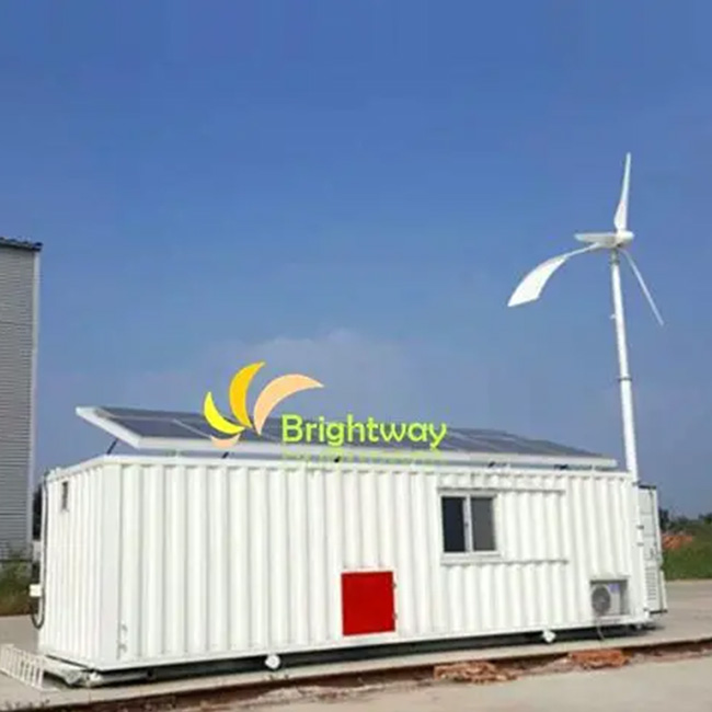 2kw/5kw Vent Solaire Génération Diesel Système D'alimentation Hybride Potable Maison Pliable pour Ferme/Construction/Zone Rurale