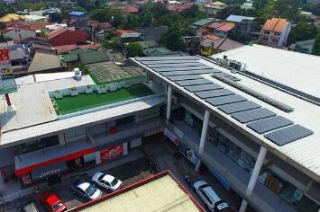 Système d'alimentation solaire relié au réseau de toit industriel et commercial distribué de 1 MW