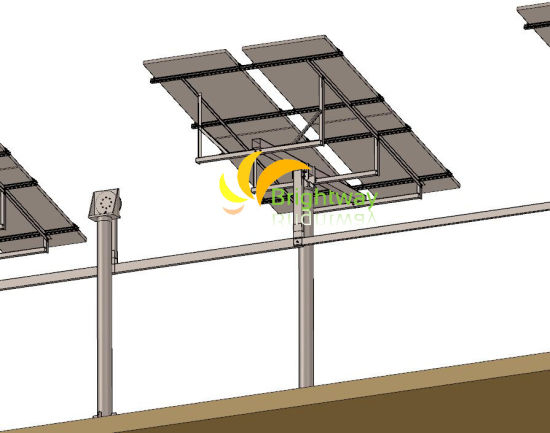 5000W 100kw Solar Tracker Solar Flat Tracker à axe unique Prix du système PV