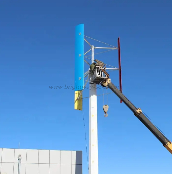 Brightway Système d'énergie d'éoliennes et d'énergie hybride solaire 5KW