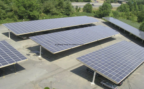 Parking solaire d'énergie solaire de cadre en acier de structure de stationnement de voiture facile à installer