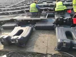 Système d'énergie solaire à réseau flottant à surface distribuée 1MW
