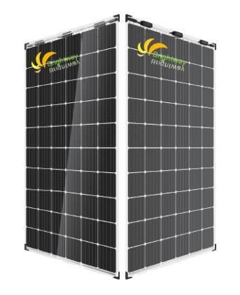 Cellule solaire mono du panneau solaire 300W en verre double adaptée aux besoins du client