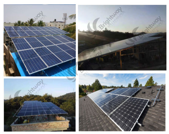 Système de production d'énergie lié au réseau solaire domestique ou commercial 5kw 5000W bon service