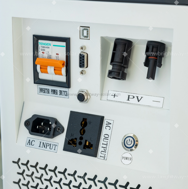 Brightway 2kw onduleur tout dans un seul système de batterie de stockage d'énergie solaire 2,56 kWh avec MPPT