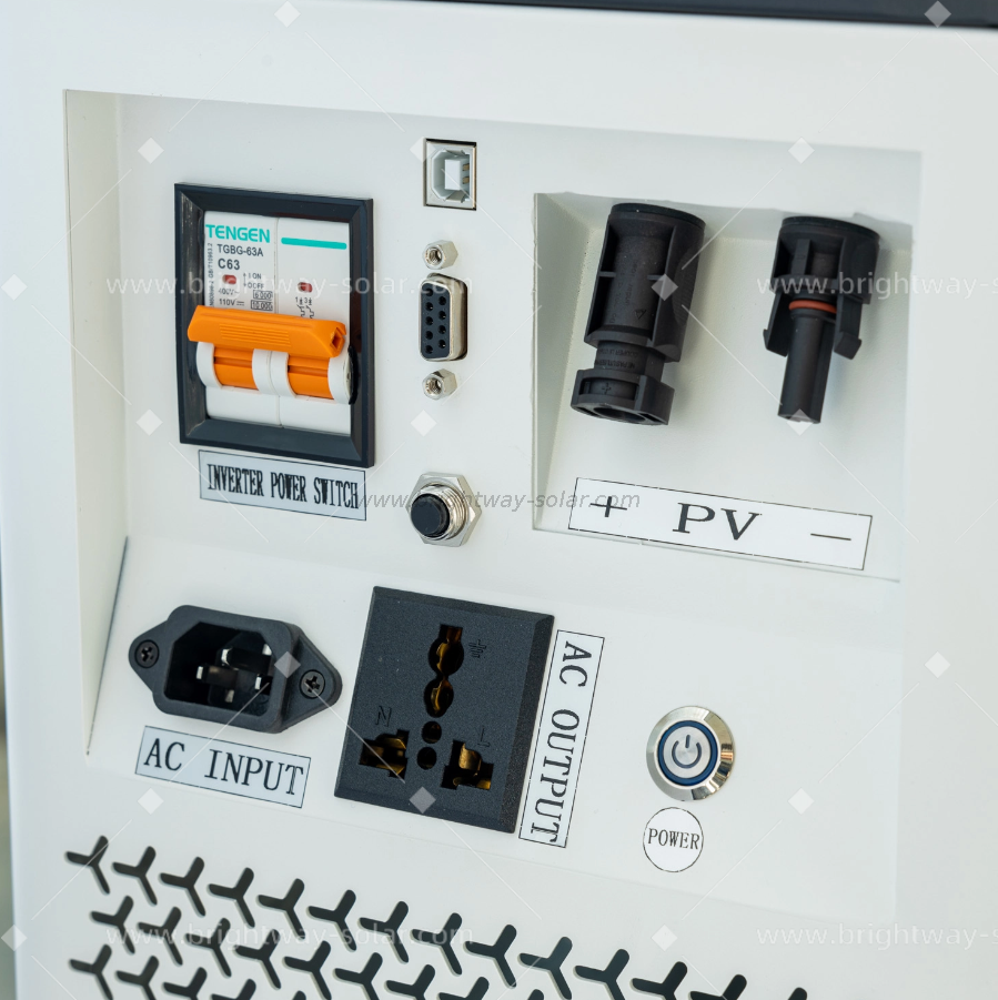 Brightway 2kw onduleur tout dans un seul système de batterie de stockage d'énergie solaire 2,56 kWh avec MPPT