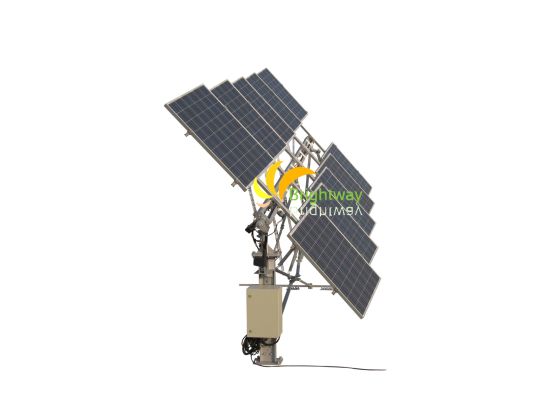 Structure de suivi unique de l'inclinaison solaire de 2,7 kW