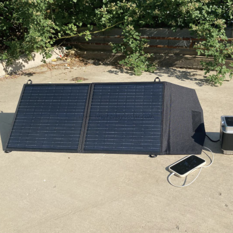 Brightway Camping solaire 45W Panneau solaire ETFE DC USB Type-C Mobile Power Solar Charger 