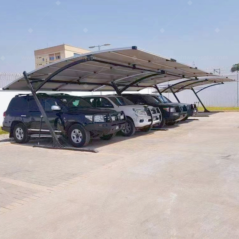 Brightway Solaire de meilleure qualité Triple Carport System Solar System en aluminium toit solaire 