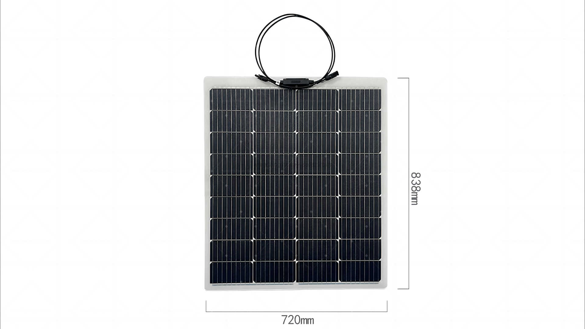 Brightway Solaire 100W 20.16V Panneau solaire monocristallin flexible Module PV PV