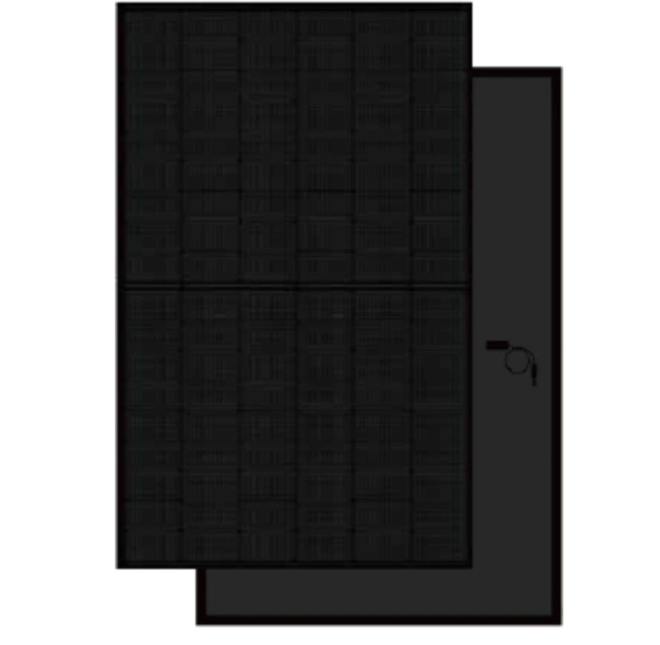 Brightway Solar 435W n Type bifacial double verre 108cells avec cadre noir pour ménage