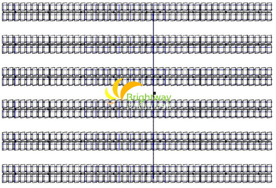 Système solaire Solar PV de 150KW Solar Solar Solar System System avec système de monotage