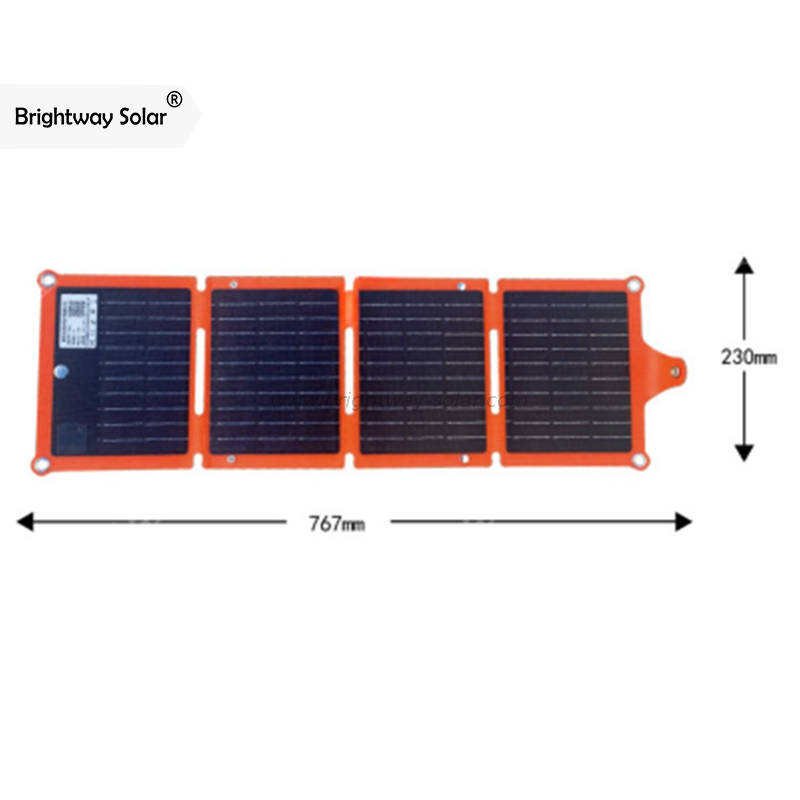 Brightway Panneau solaire portable solaire 20W ci-dessus pour charger les smartphones