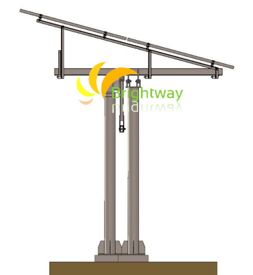 5000W 100kw Solar Tracker Solar Flat Tracker à axe unique Prix du système PV