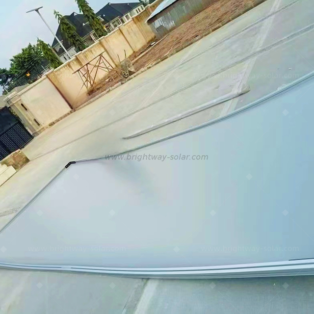 Brightway Solaire de meilleure qualité Triple Carport System Solar System en aluminium toit solaire 