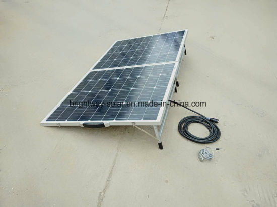 Système d'éclairage à la maison de système d'alimentation solaire portatif de CC pour le PC de fan de TV