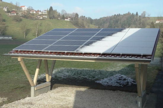 Parking solaire d'énergie solaire de cadre en acier de structure de stationnement de voiture facile à installer