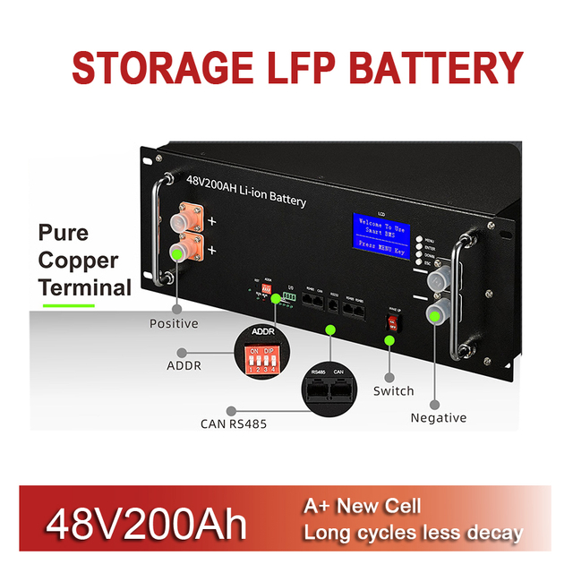 Batterie au lithium 48V200AH 51.2V 200AH Batterie système de stockage lithium-ion