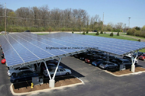 Parking solaire d'énergie solaire de cadre en acier de structure de stationnement de voiture facile à installer