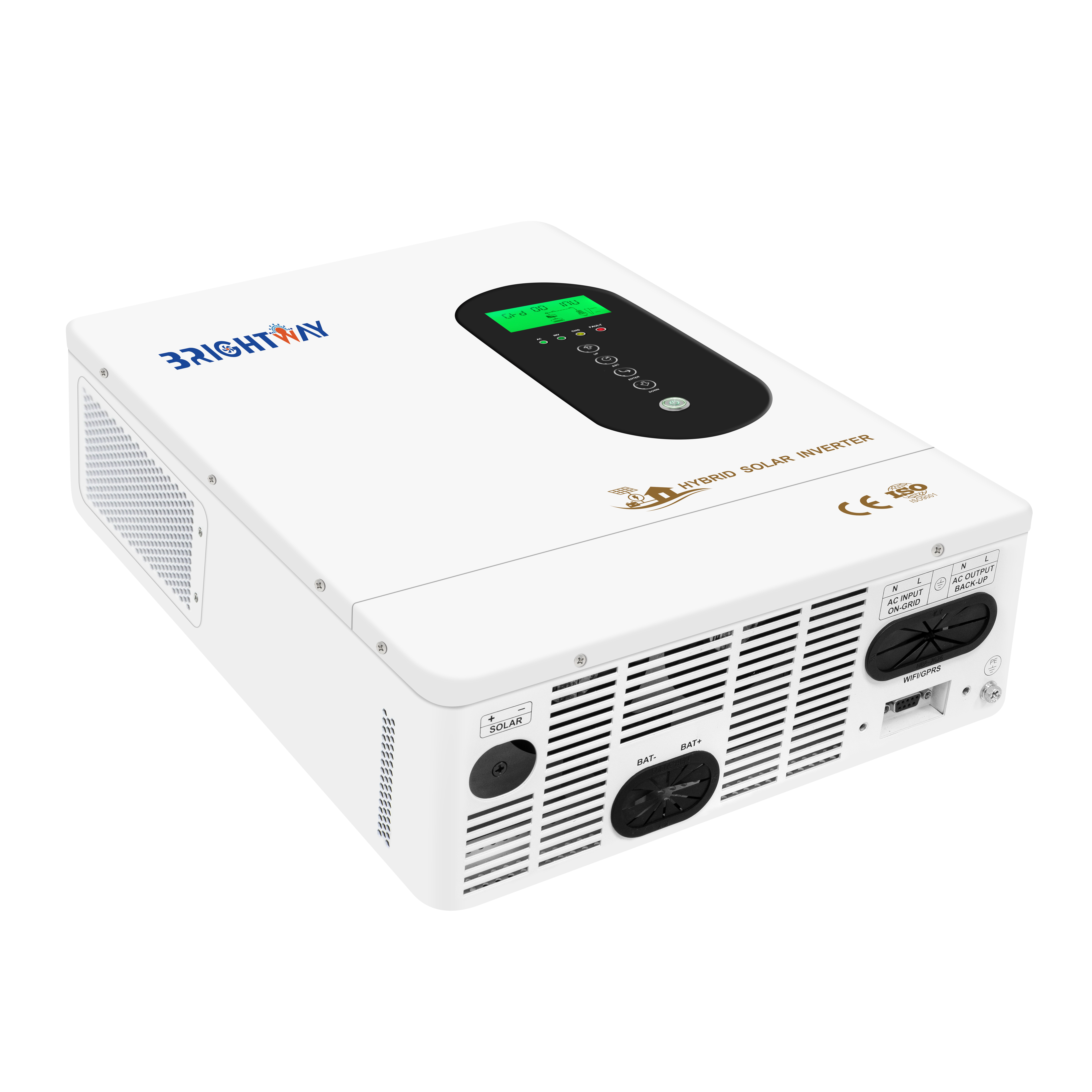 Brightway hybride monophasé solaire 5kw sur onduleur solaire hors réseau pour usage agricole